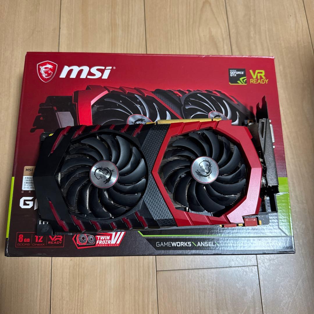 MSI GTX1070グラフィックボード 赤黒デュアルファン