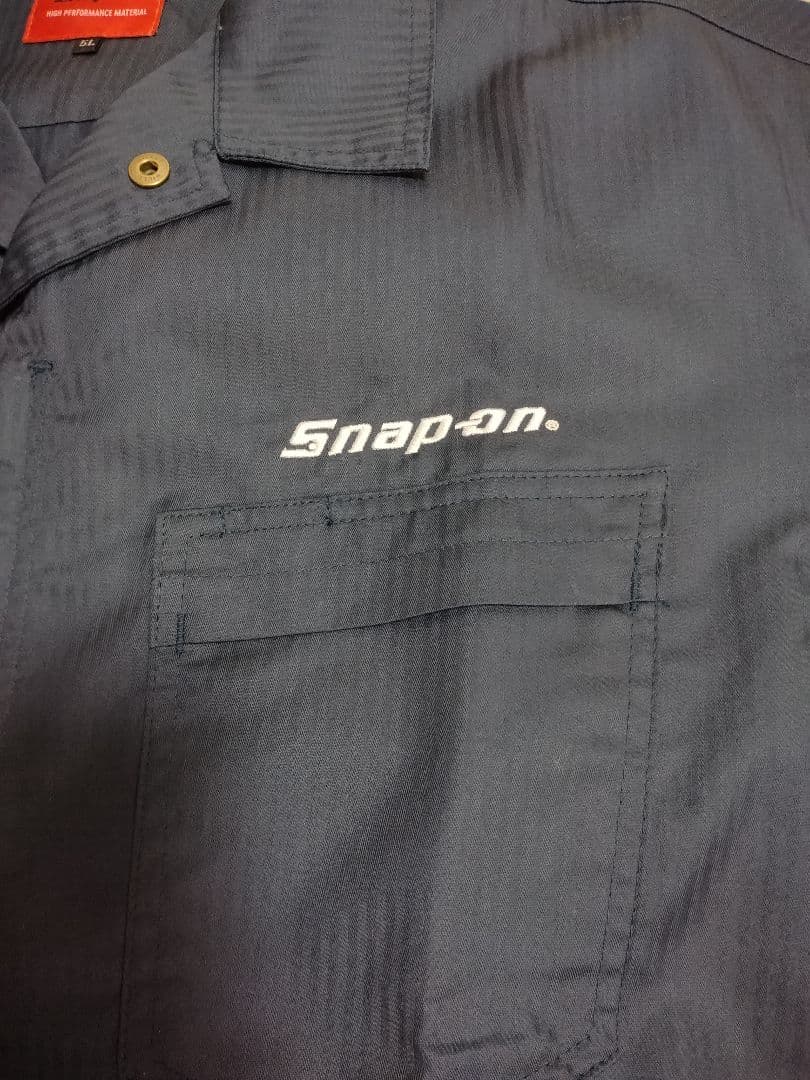 未使用　Snap-on グレー　オーバーオール　半袖　スナップオン　5L