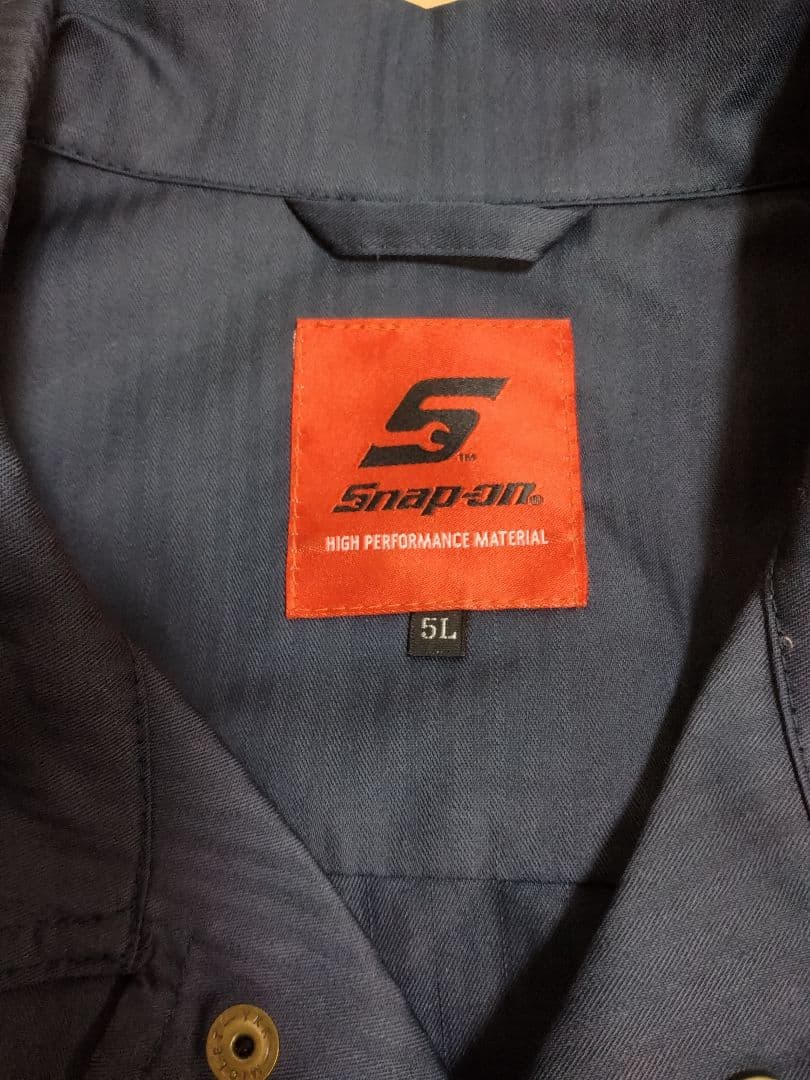 未使用　Snap-on グレー　オーバーオール　半袖　スナップオン　5L