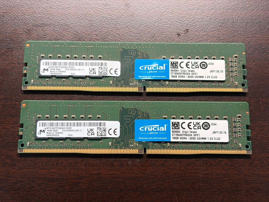 Crucial DDR4-3200 32GB (16GB×2)