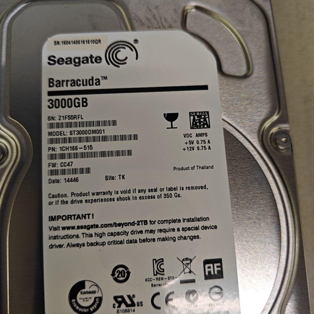 3TB 内蔵型ハードディスクドライブ　6個セット