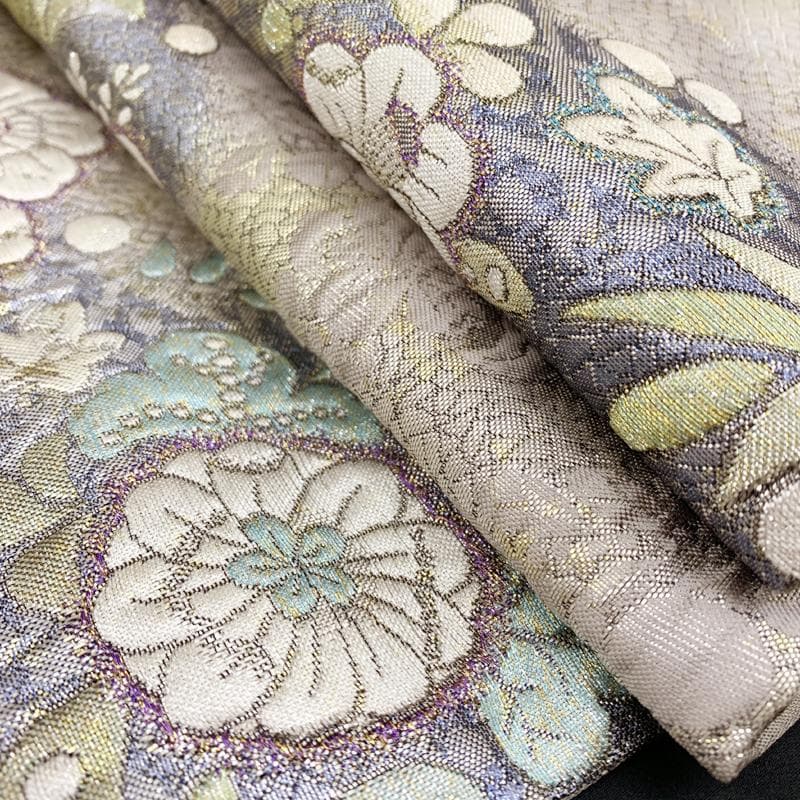 502mh52●翠山 着物&袋帯セット 付下げ訪問着 辻が花絞り きものやまと●