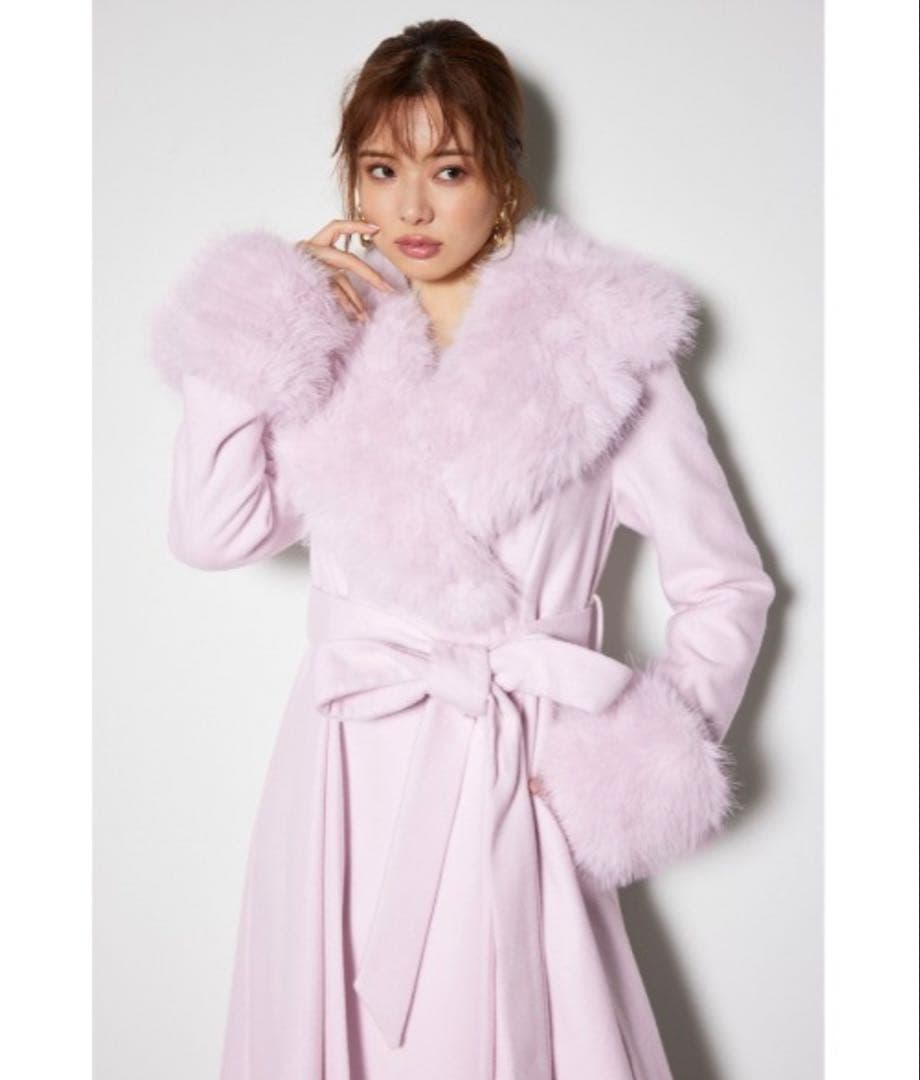 rienda ウールMIXクラッシィドレスコート