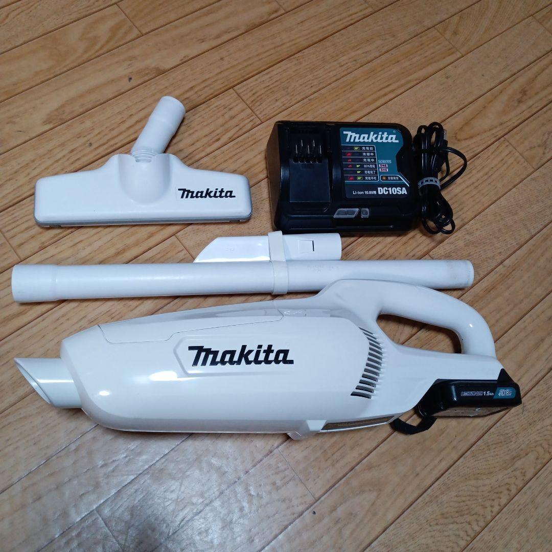 マキタ10.8V充電式クリーナCL107FD純正バッテリー、充電器付