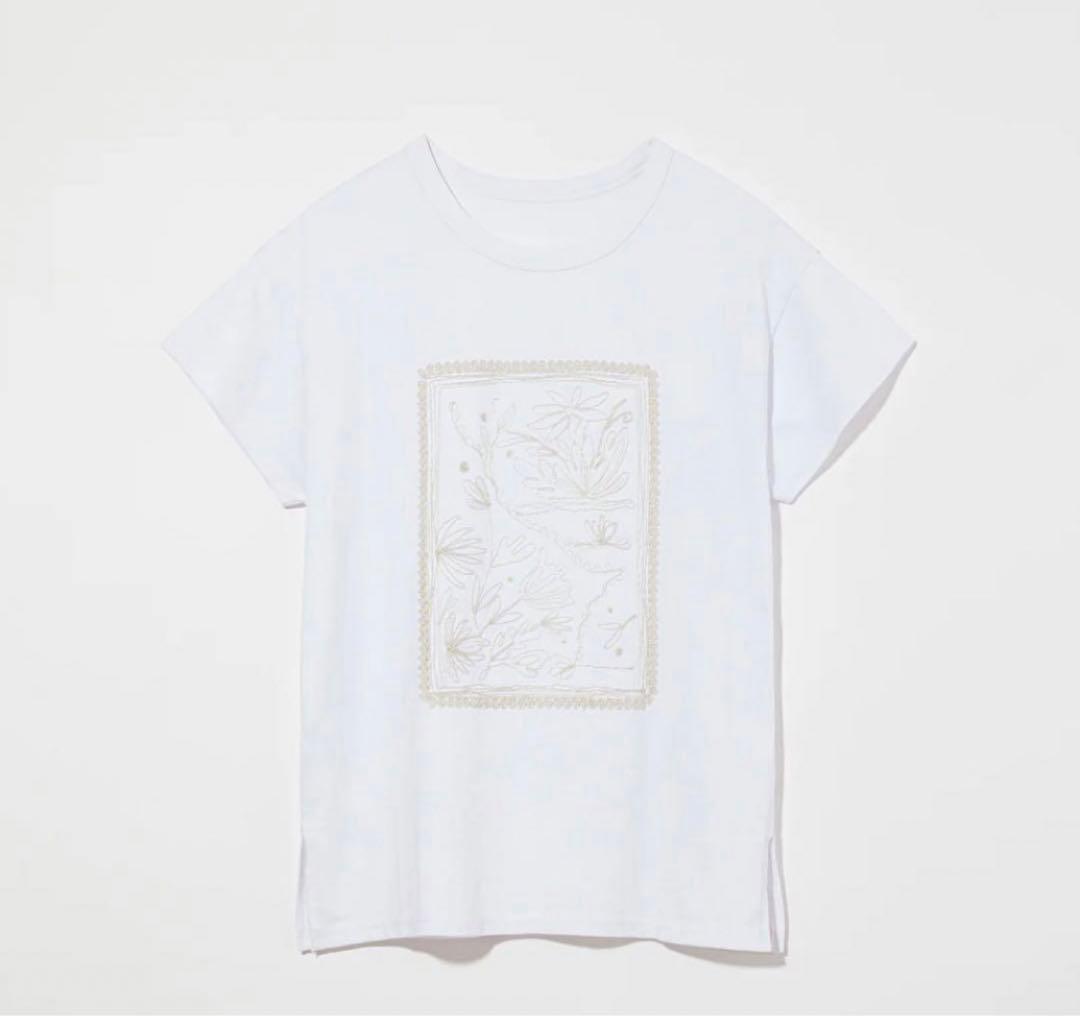 トップス EMBROIDERY SHORT SLEEVE SHIRTS