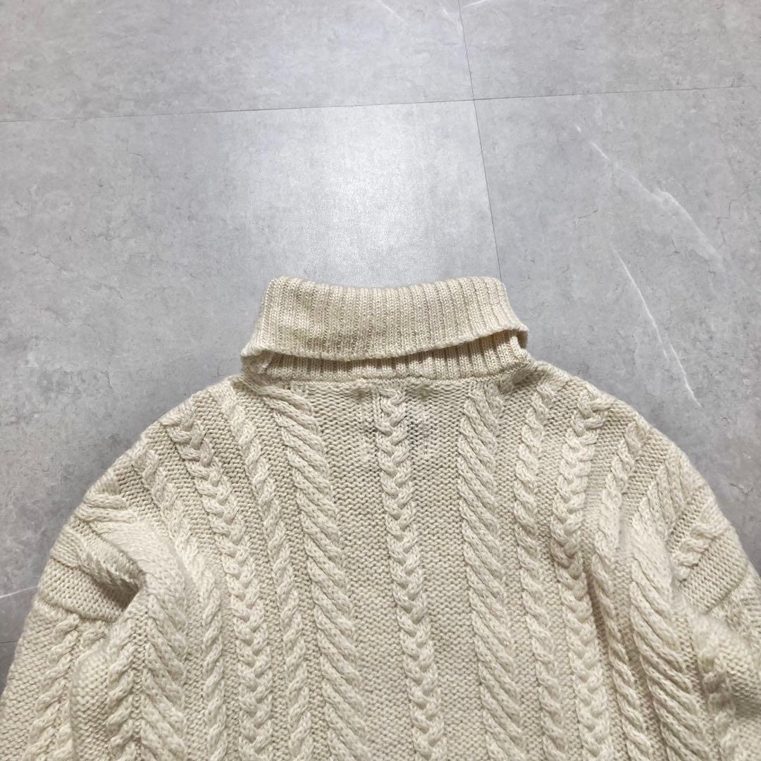 Guernsey Woollens ガンジーセーター Lサイズ タートルネック