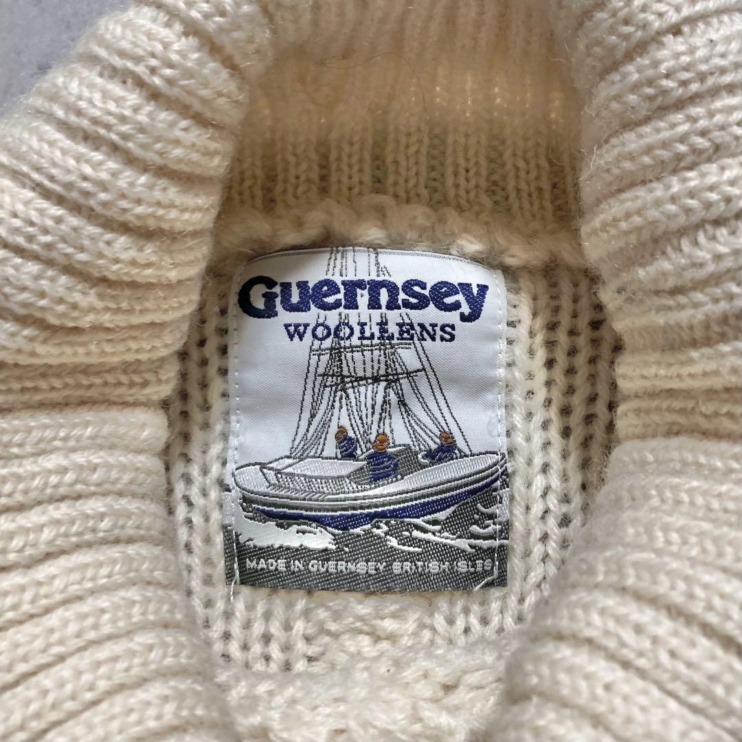 Guernsey Woollens ガンジーセーター Lサイズ タートルネック