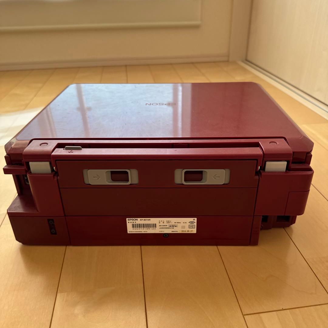 【ジャンク品】EPSON EP-807AR インクジェットプリンター純正インク付