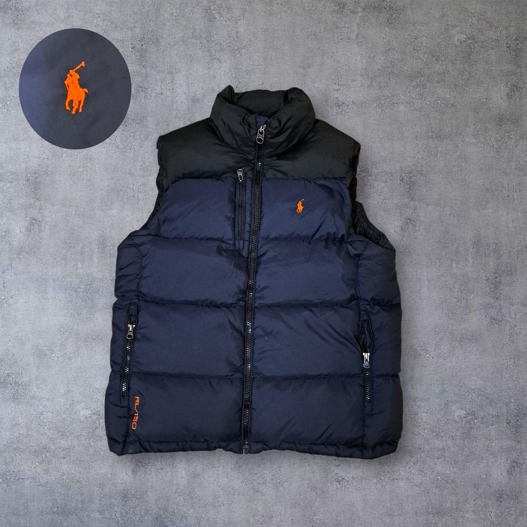 ラルフローレン ダウンベスト ポニー刺繍 ネイビー ブラック ヌプシ型