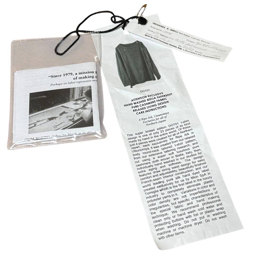 【世界23点限定】 GEOFFREY B.SMALL カシミヤニット