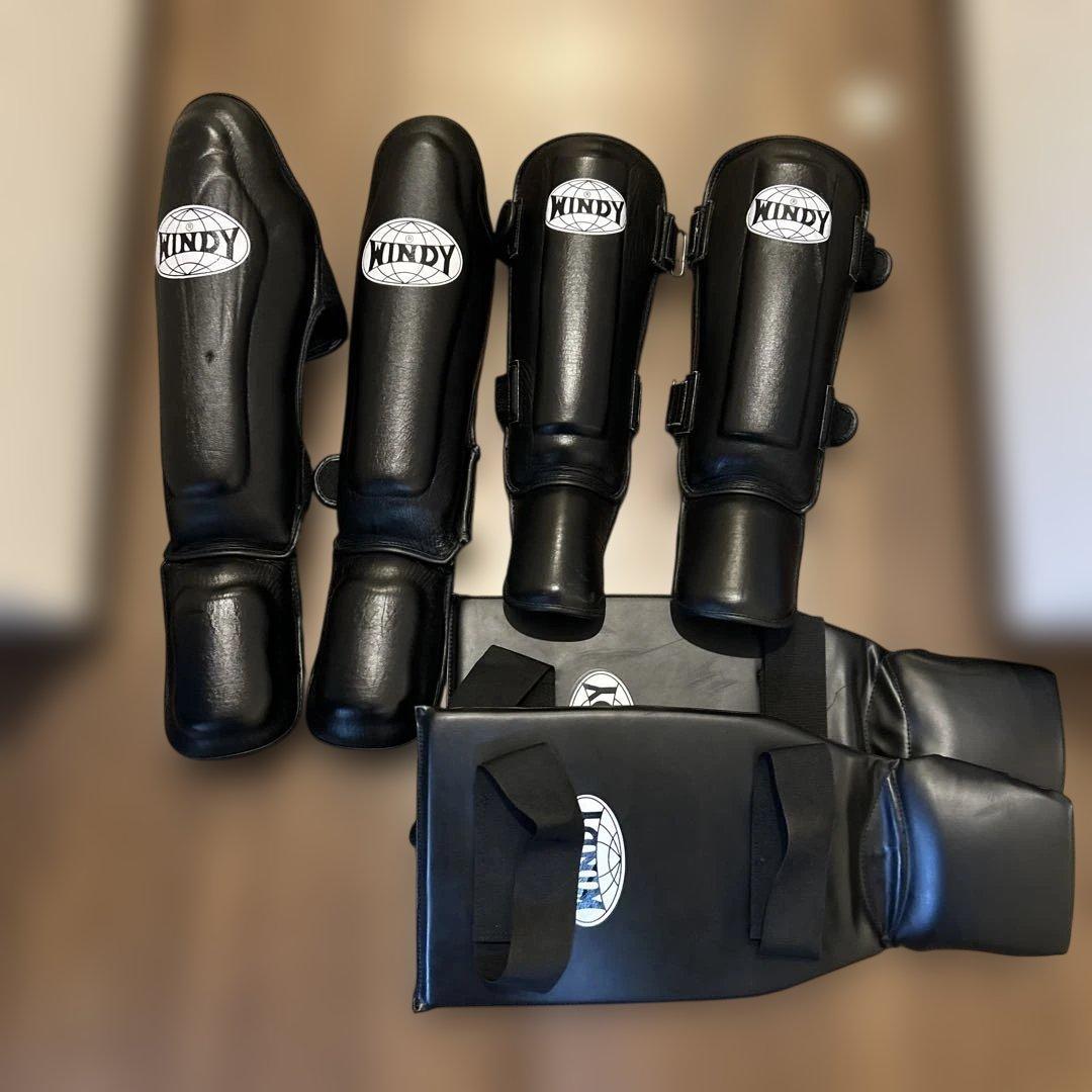 WINDY ブラック シンガード レガース　６点セット