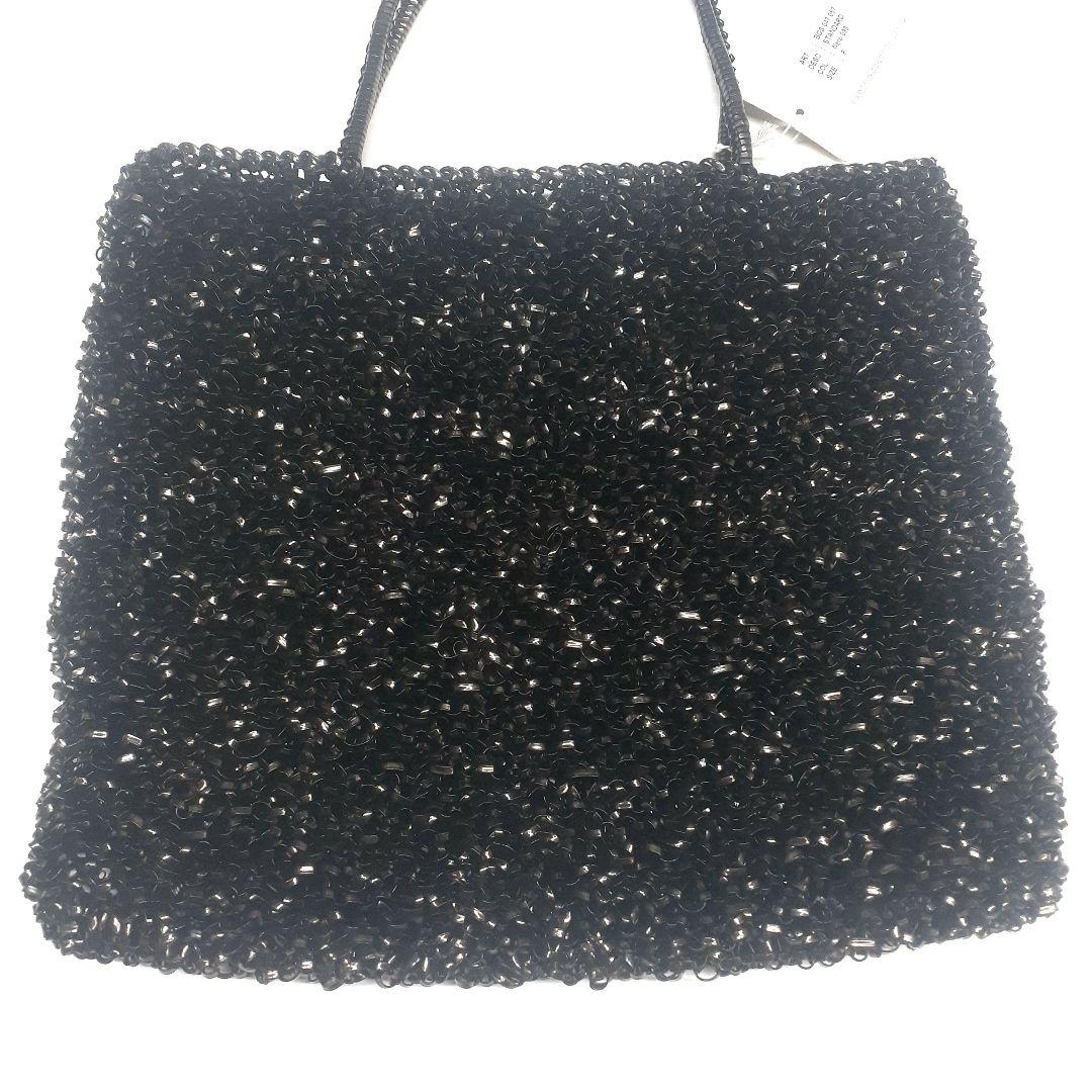 タグ付き ANTEPRIMA ワイヤーハンドバッグ スクウェア ラージ ブラック