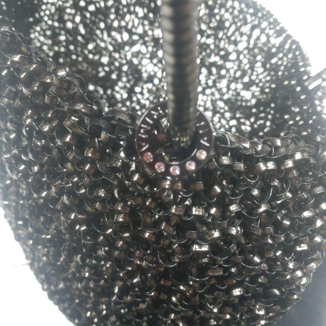 タグ付き ANTEPRIMA ワイヤーハンドバッグ スクウェア ラージ ブラック