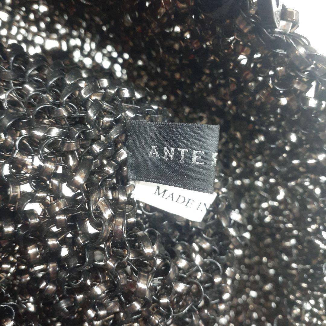 タグ付き ANTEPRIMA ワイヤーハンドバッグ スクウェア ラージ ブラック