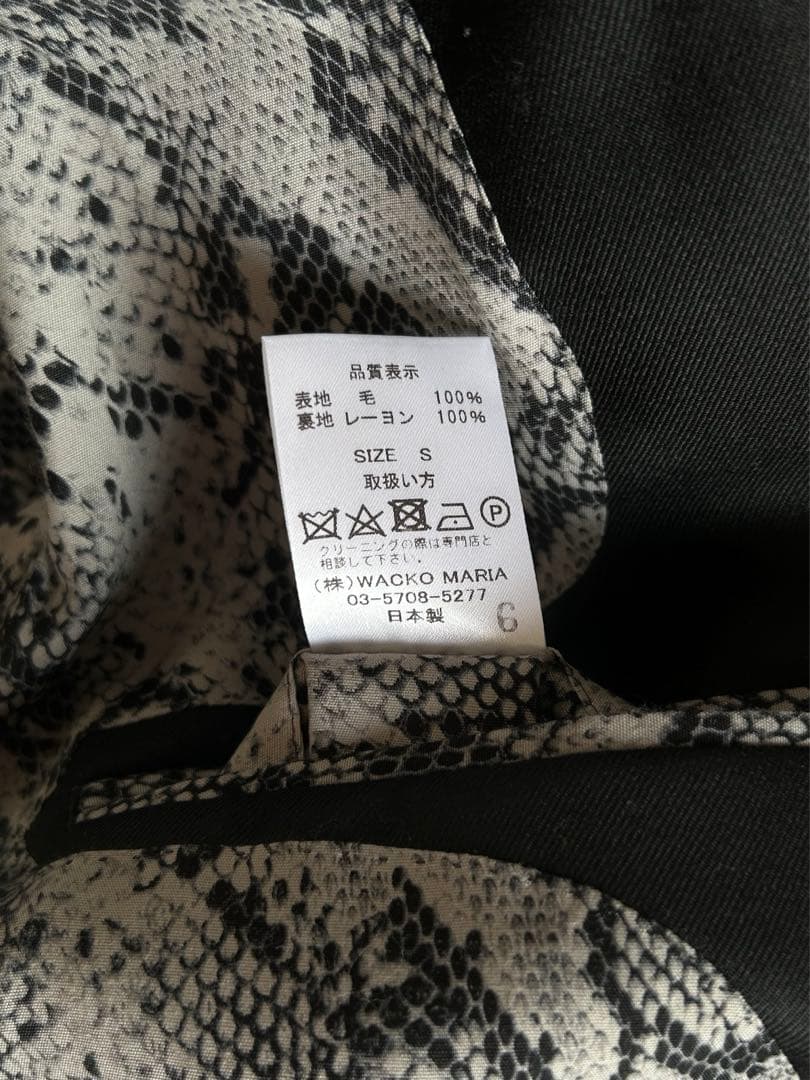 WACKO MARIA ワコマリア UNCONSTRUCTED JACKET