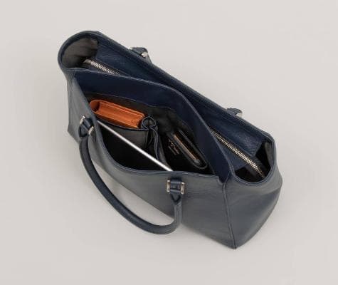 新品★ビジネスレザーファクトリー ビジネストートバッグ トラピゾイド ベージュ