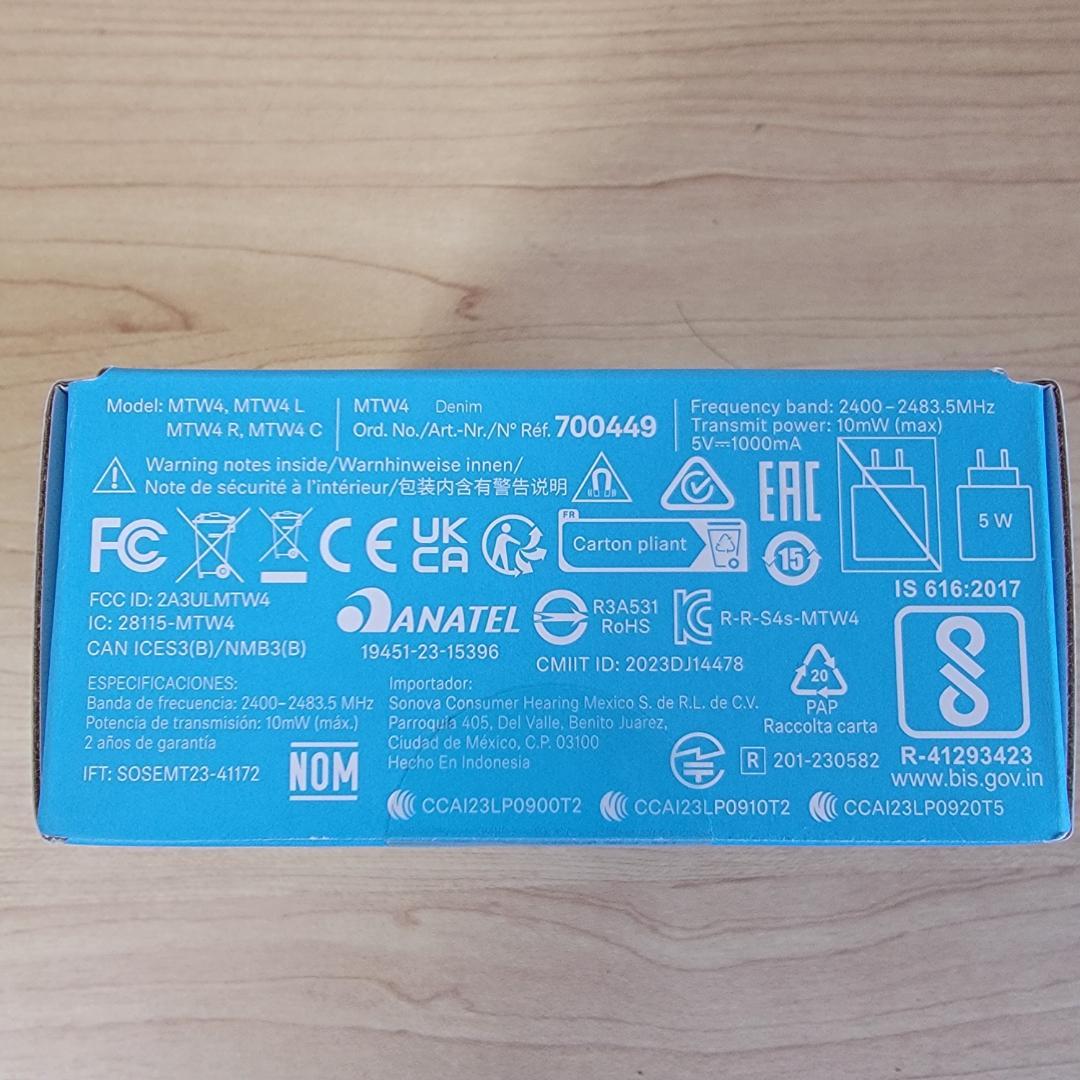 イヤホン SENNHEISER MOMENTUM True Wireless4 denim