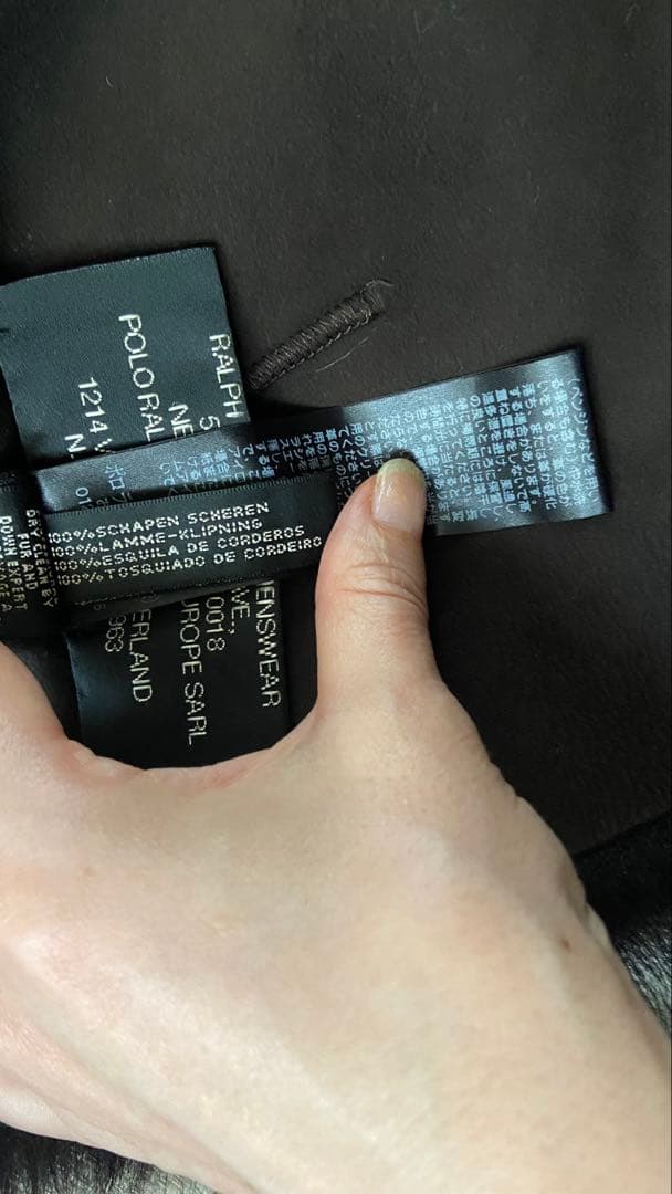 Ralph Lauren ブラックファーベスト M