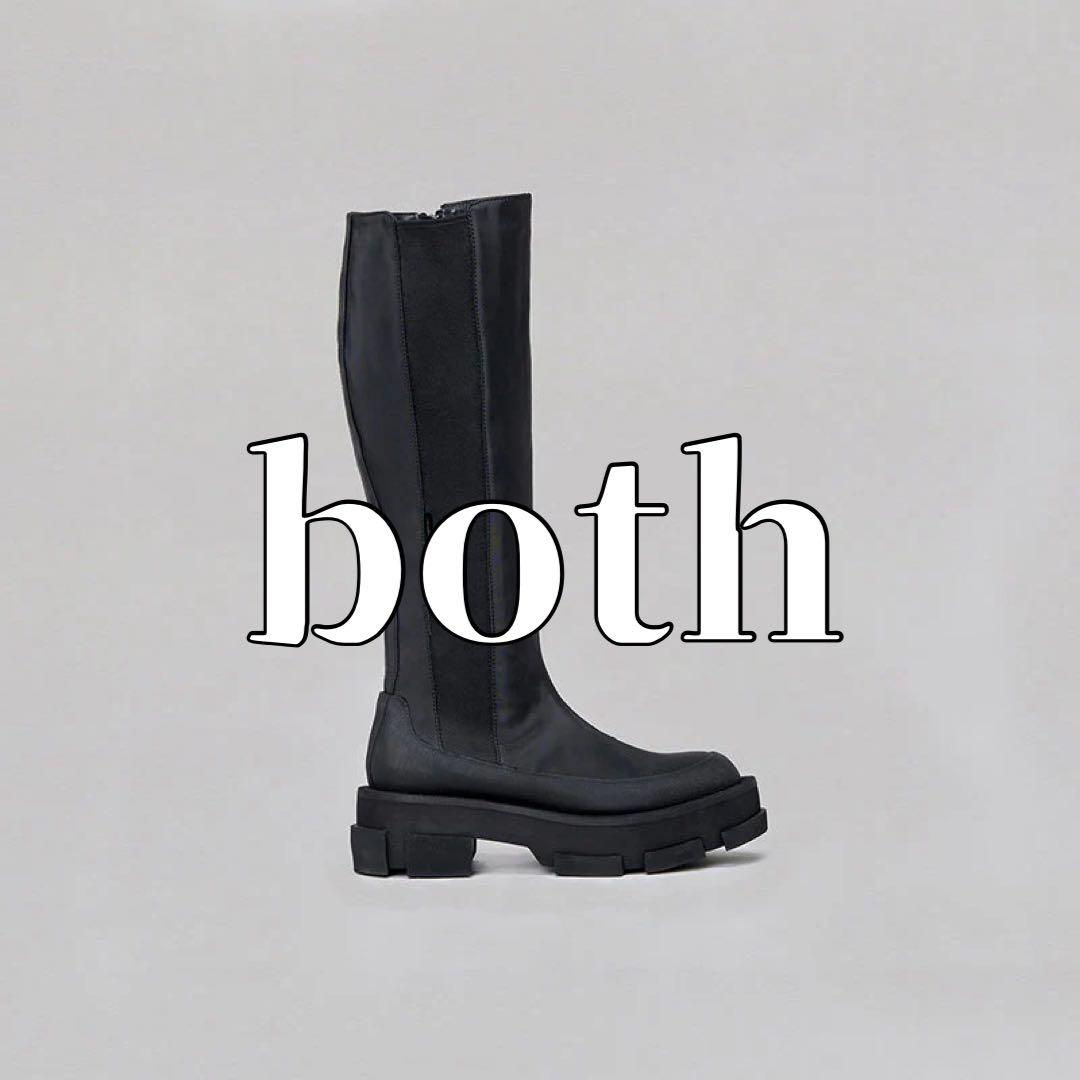 靴 both - GAO PLATFORM KNEE BOOTS-BLACK