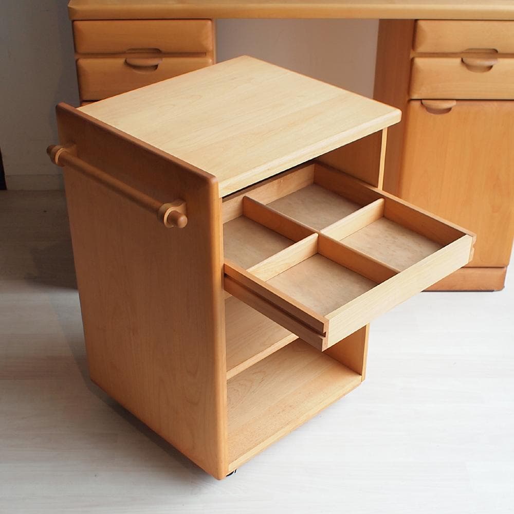 未使用品 起立木工 「フィオナ」 キッチンボード 120cm アルダー材