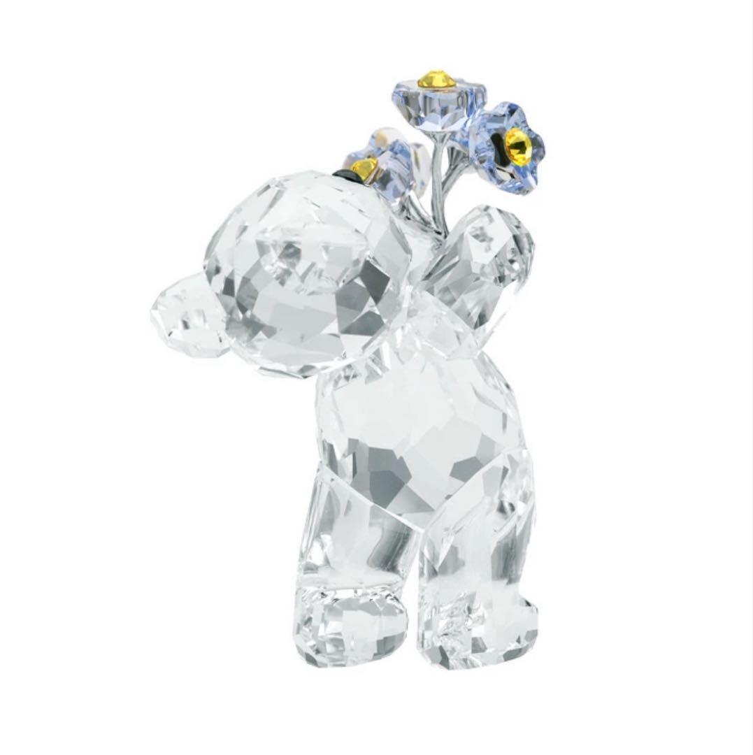 新品　スワロフスキー Krisベア Forget-me-not 勿忘草