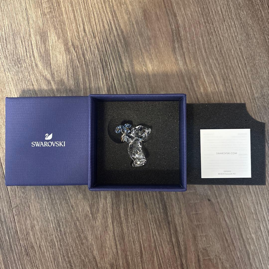 新品　スワロフスキー Krisベア Forget-me-not 勿忘草