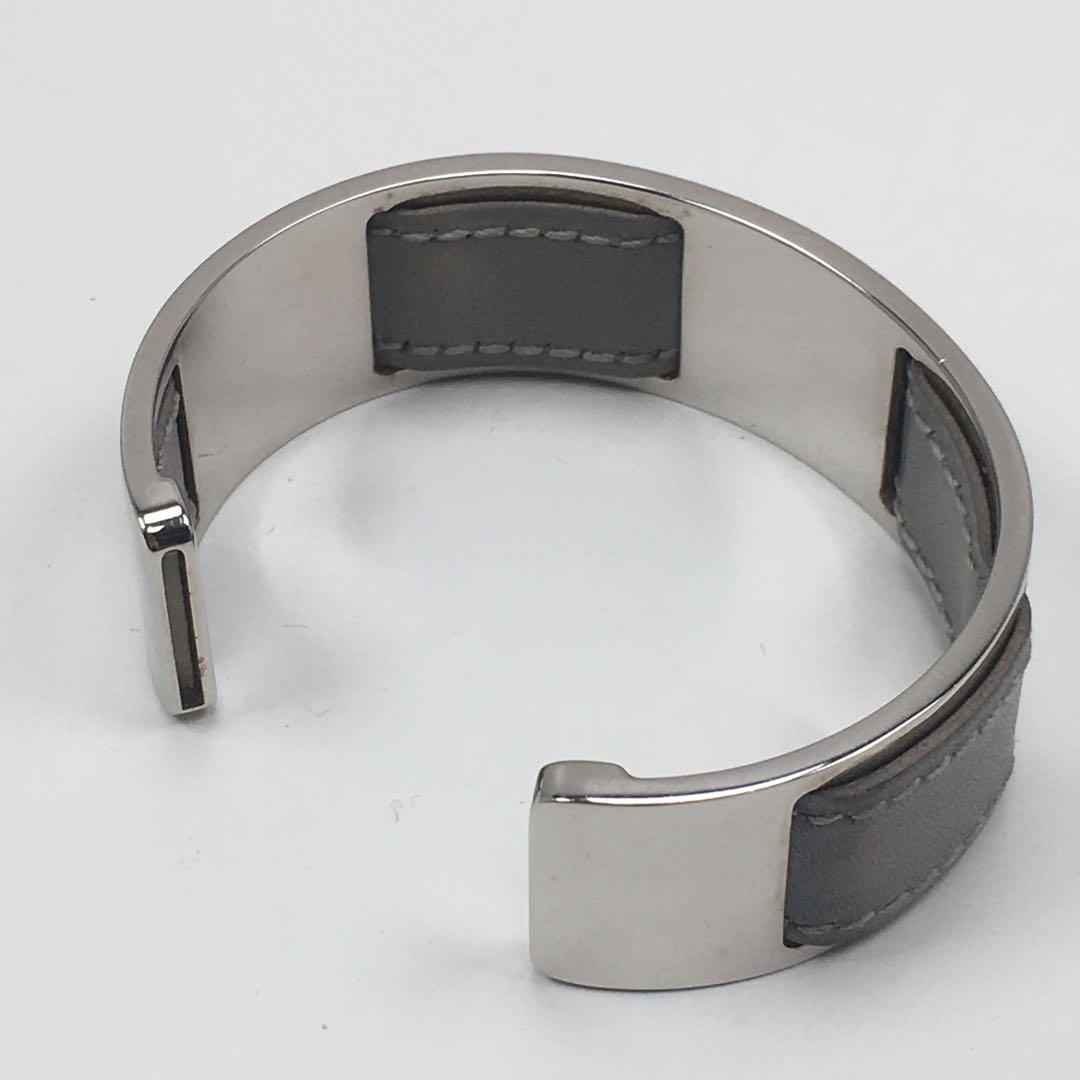 エルメス レア ヴィンテージ バングル レザー & メタル