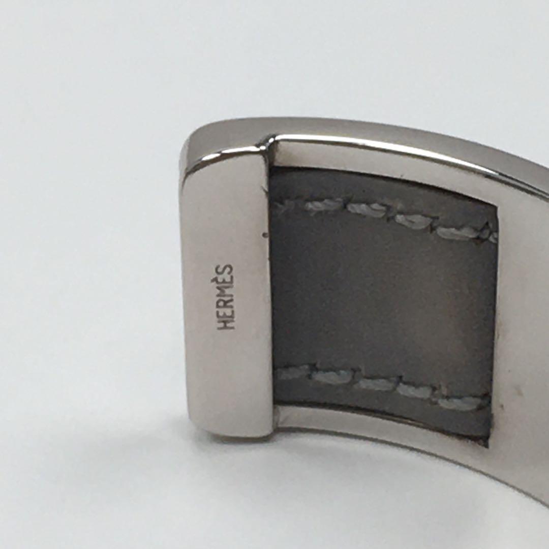 エルメス レア ヴィンテージ バングル レザー & メタル
