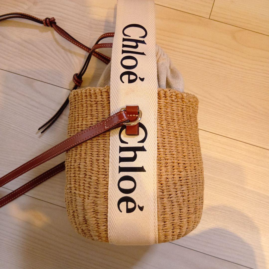 Chloe クロエ WOODYスモールバスケット かごバッグ