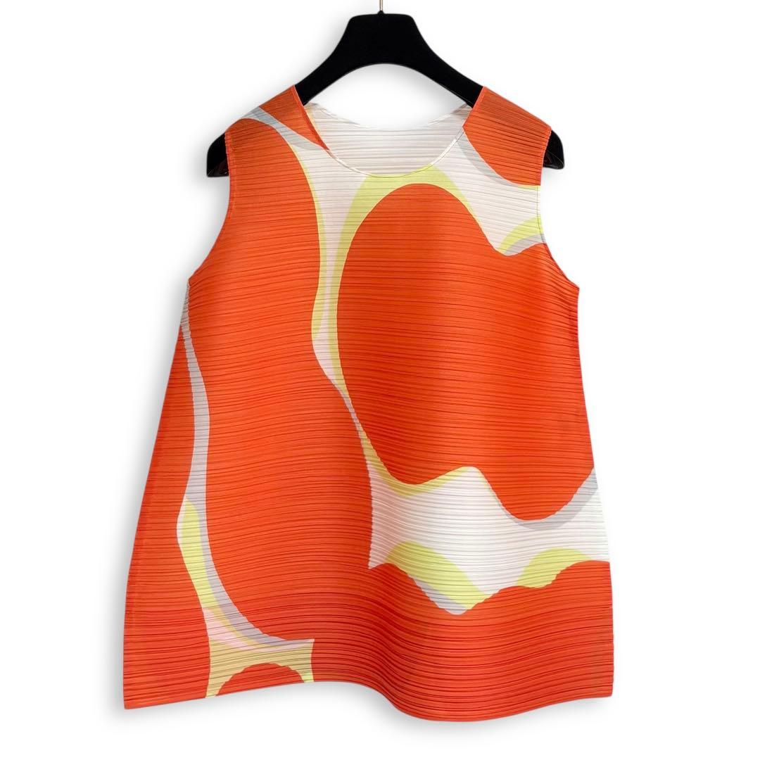 極美品 PLEATS PLEASE バウンス カットソー 3 総柄 横プリーツ