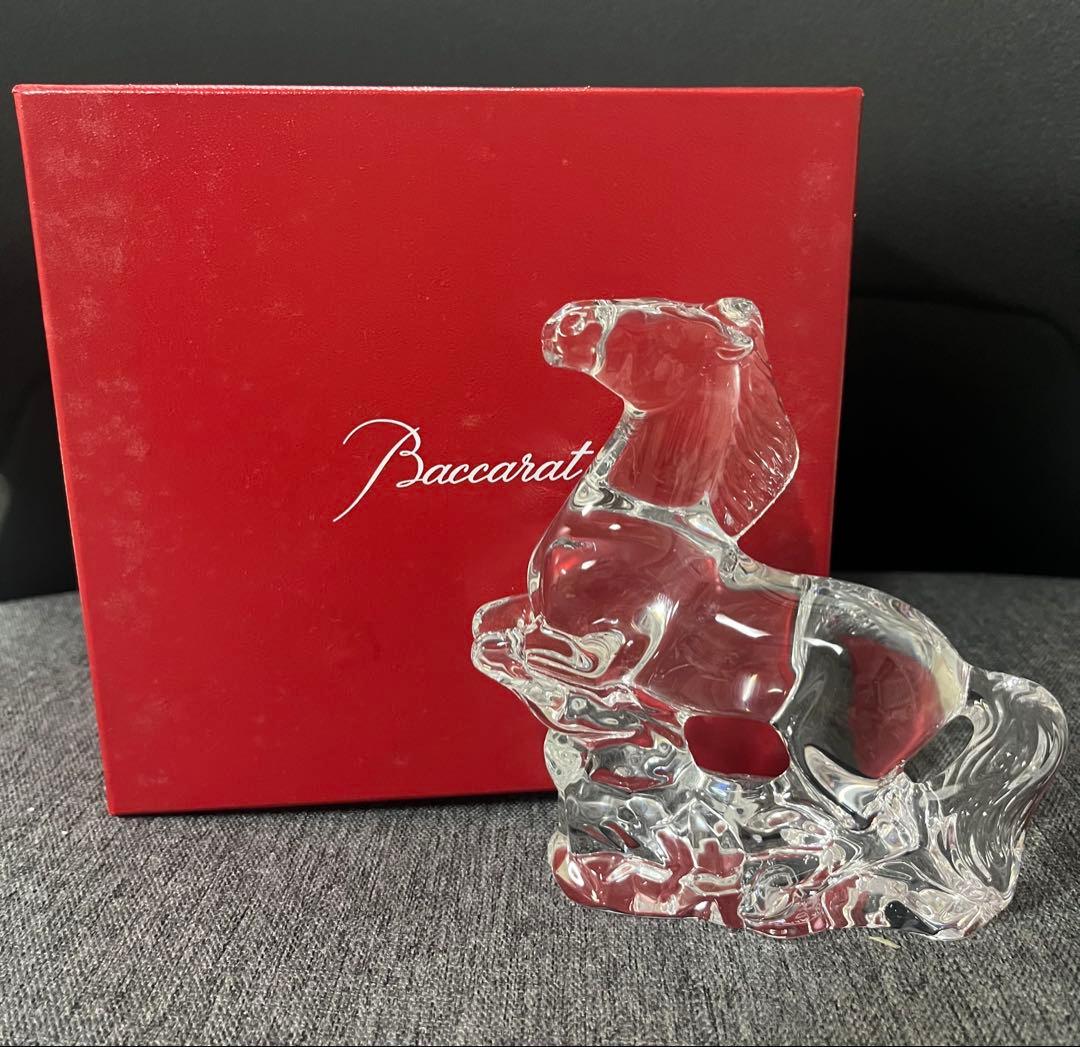 Baccarat クリスタル 干支 馬 ホース 箱付き