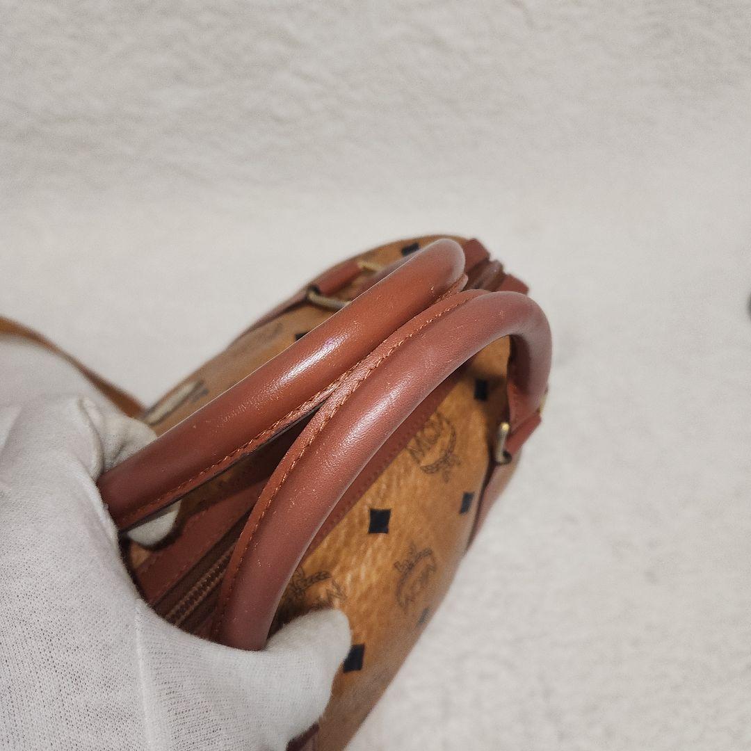 MCM ハンドバッグ　ヴィセトス ミニボストンバッグ ハンドバッグ レザー