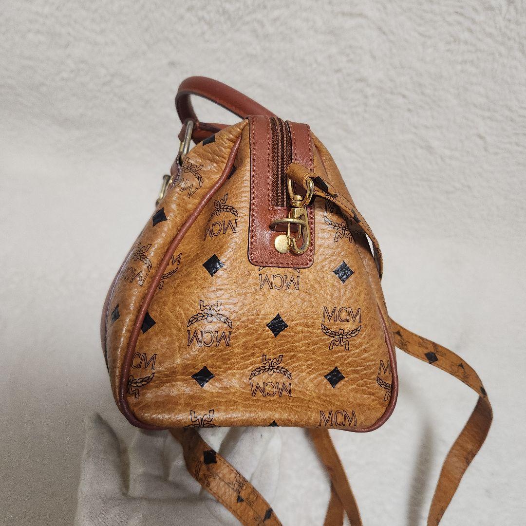 MCM ハンドバッグ　ヴィセトス ミニボストンバッグ ハンドバッグ レザー