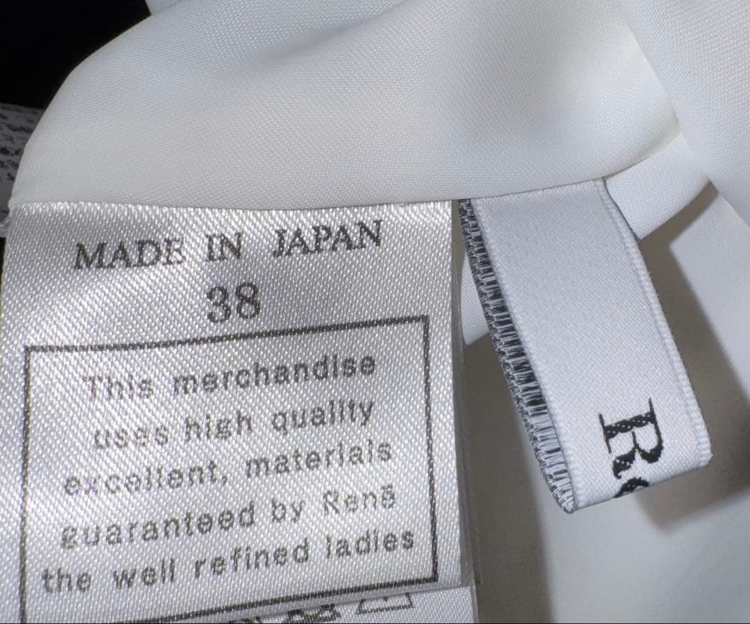 【Reneルネ】ＤM掲載品新品タグ付定価154,000円花柄刺繍 ワンピース38