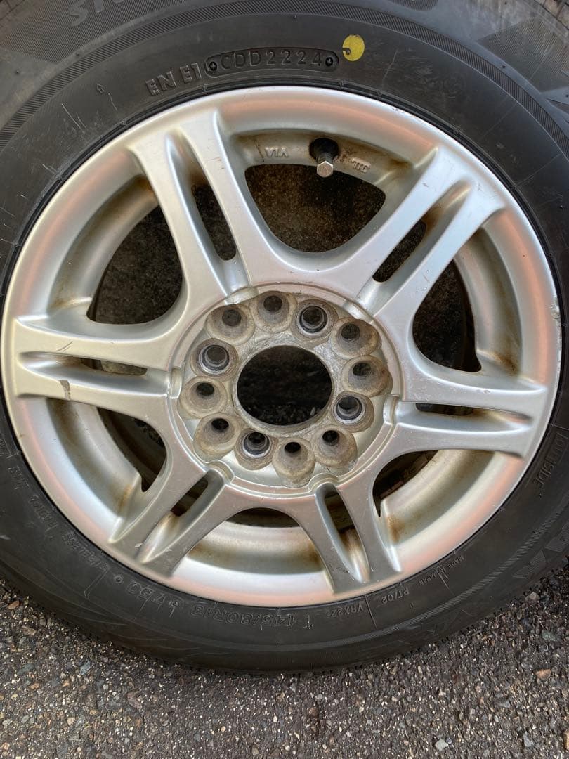 ②VRX2 145/80R13 24年製　タイヤホイール4本セット