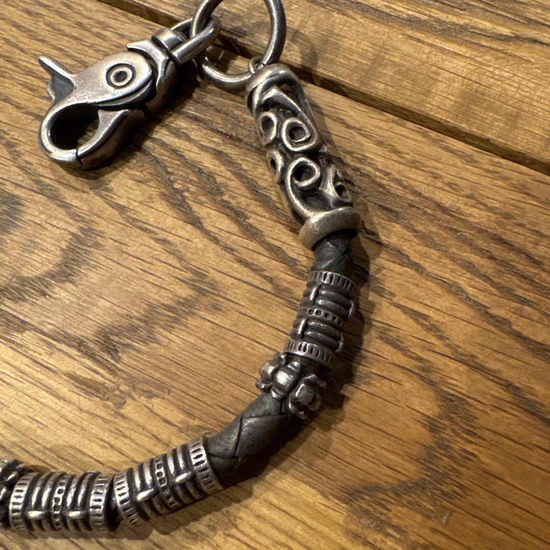 ウォレットチェーン　レザー　vogt 14kgf キーリング