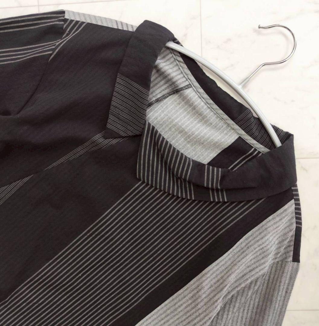 慈雨 ジウ 総柄 変形 アシンメトリー フレア ロング ワンピース