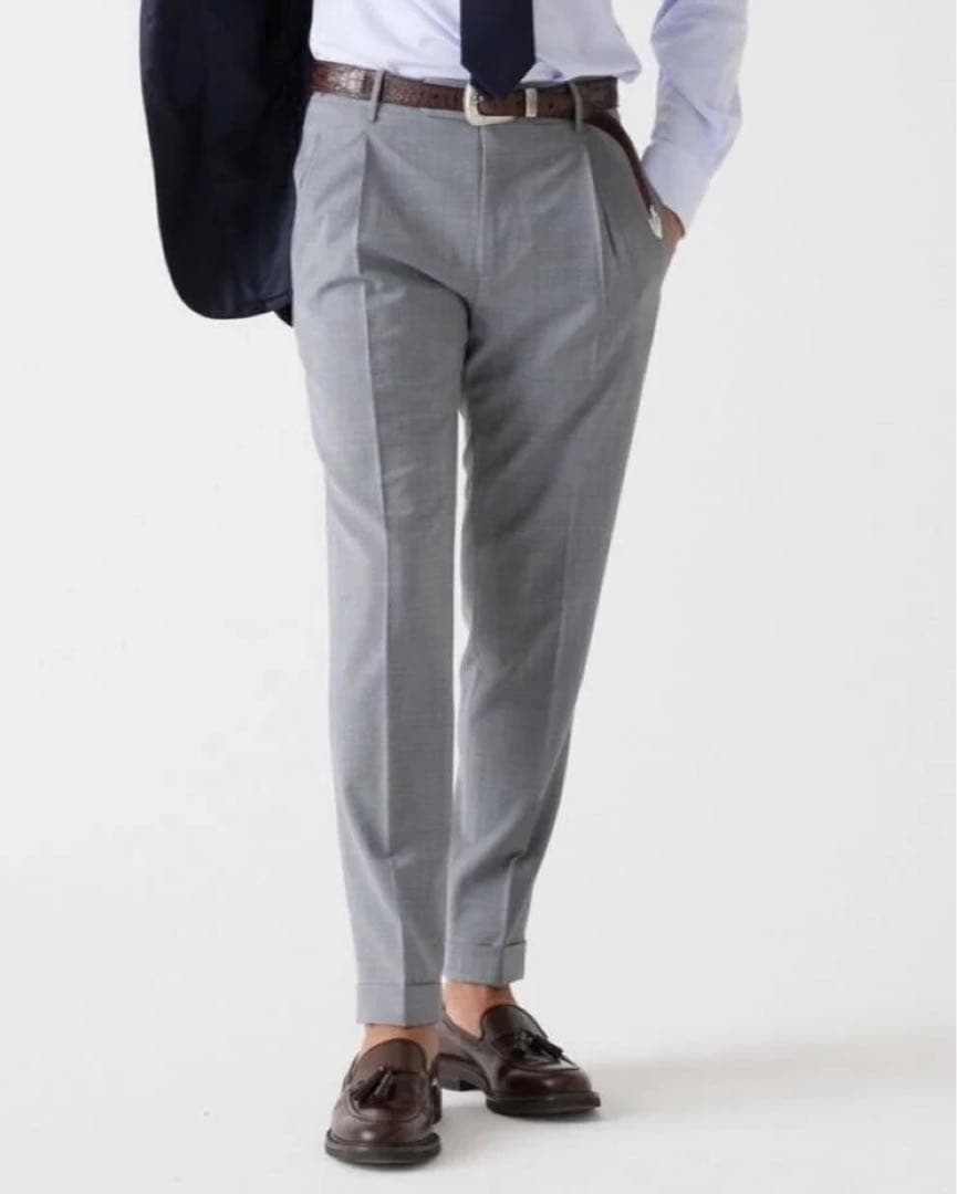 週末sale！BERWICH 限定200本　最強スラックス　グレー　フォーマル