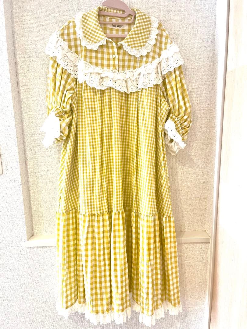 美品！Candy Stripper ギンガムチェック ワンピース
