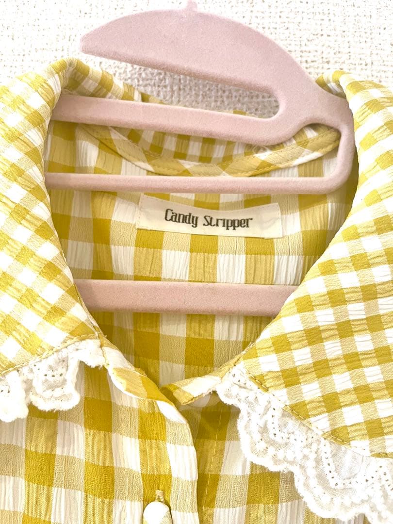 美品！Candy Stripper ギンガムチェック ワンピース