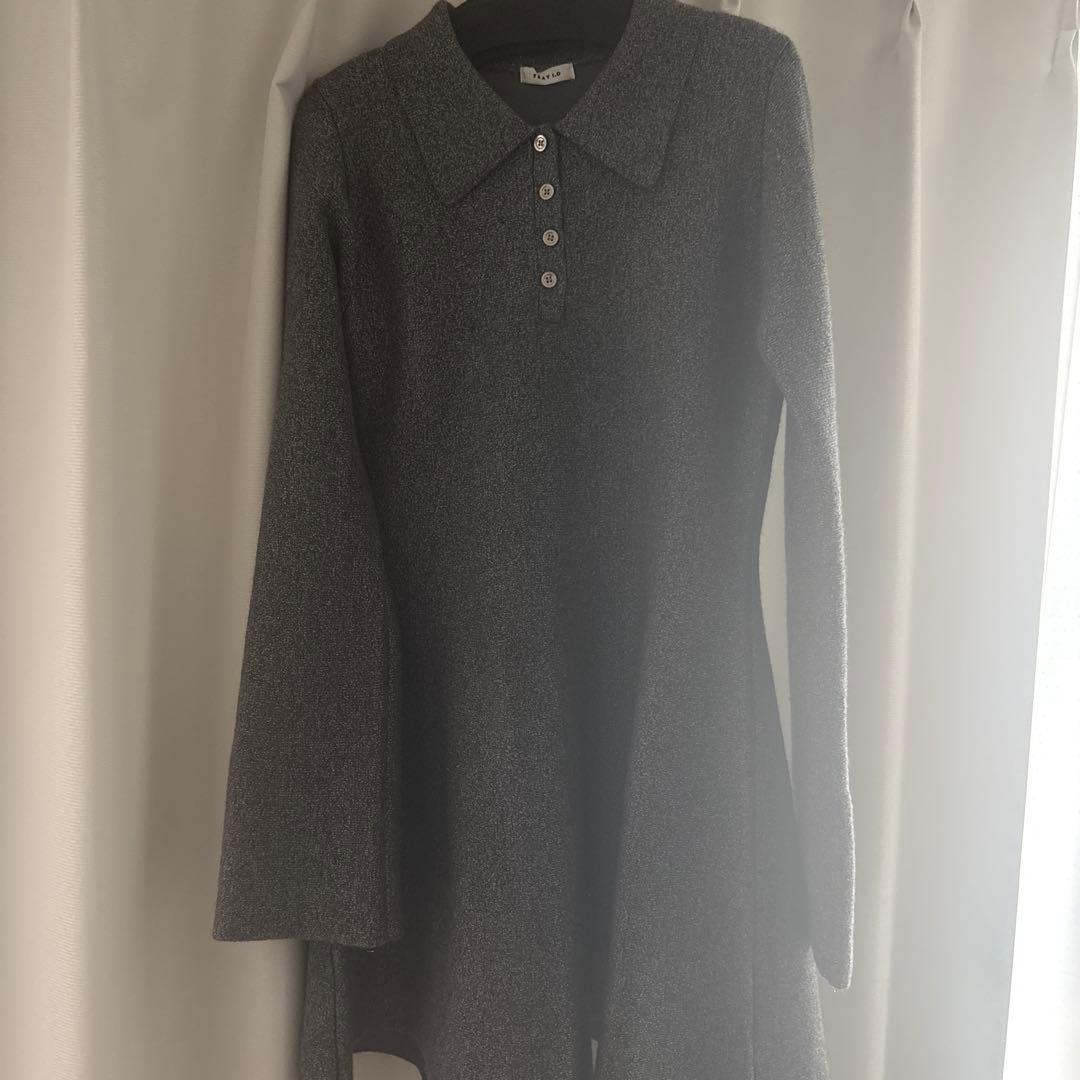 ウサギオンライン限定　フレイアイディー　フレアミニニットワンピース