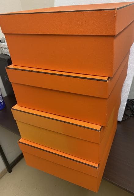 エルメス Hermes 4個 空箱No095 34x38x15