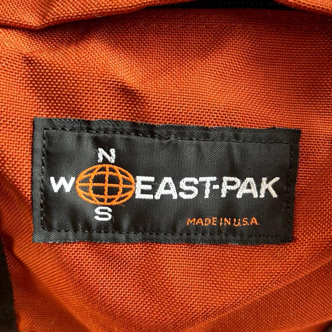 70s ビンテージ EASTPAK 旧タグ ドラムバック オレンジ アメリカ製