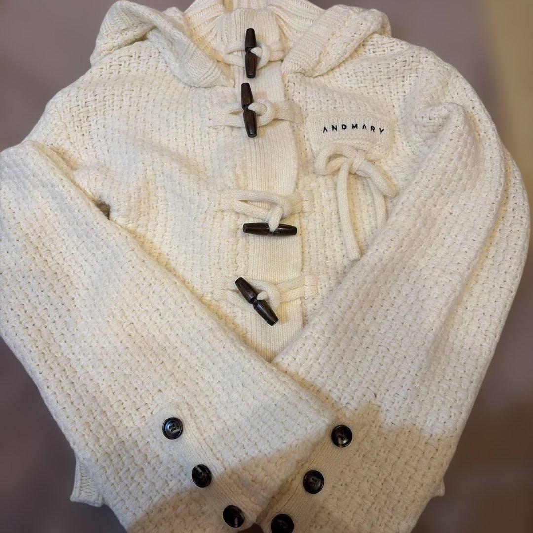 ワンピース andmary Cable knit jacket set up