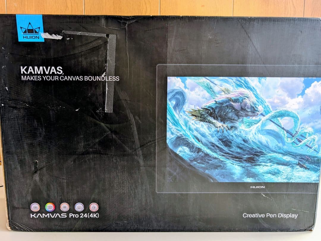 HUION Kamvas Pro 24 (4K) ペンタブレット本体 USED