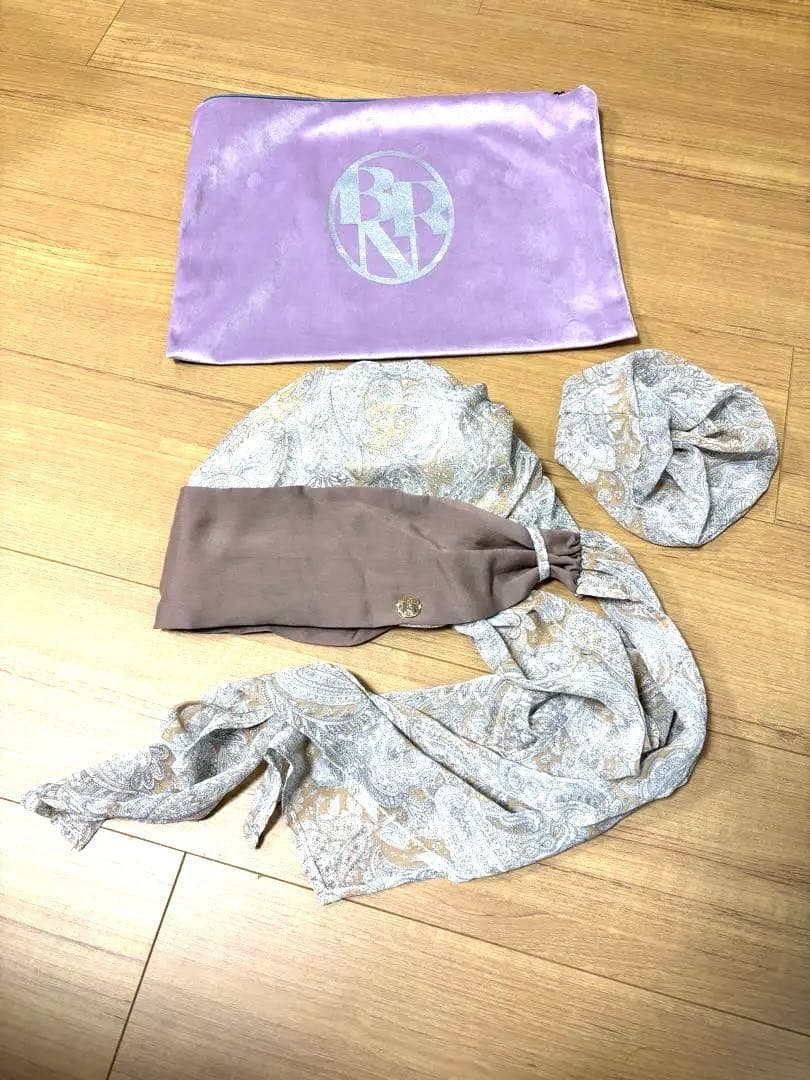 BAREN スカーフハット(Mサイズ) PaisleyBrown