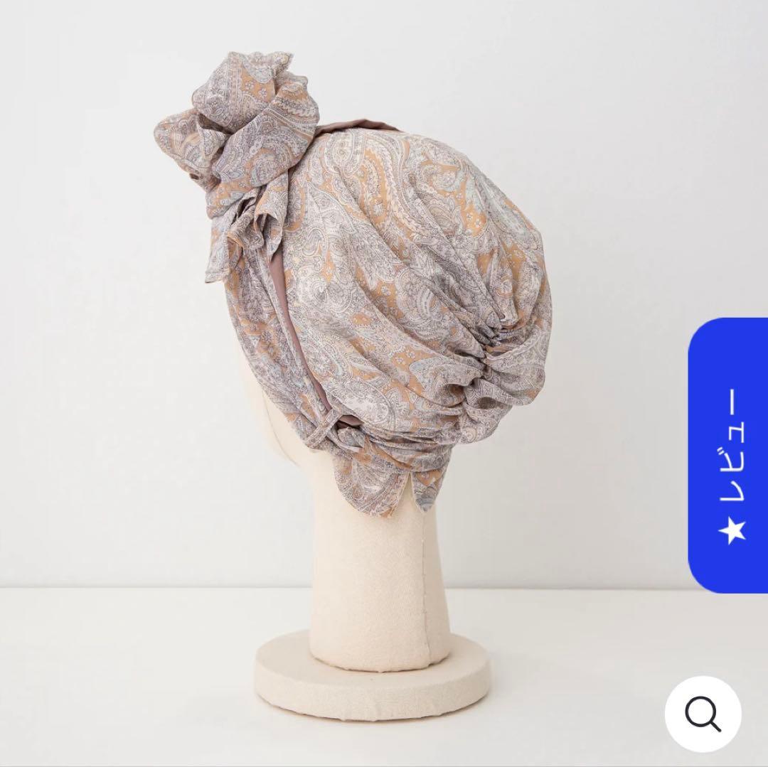 BAREN スカーフハット(Mサイズ) PaisleyBrown