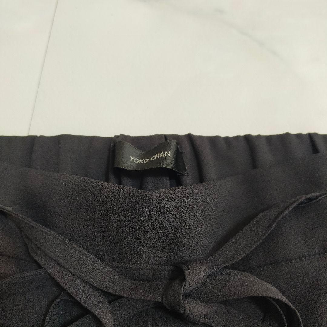 ヨーコチャン　YOKO CHAN スリムトラックパンツ　ブラック　23年モデル