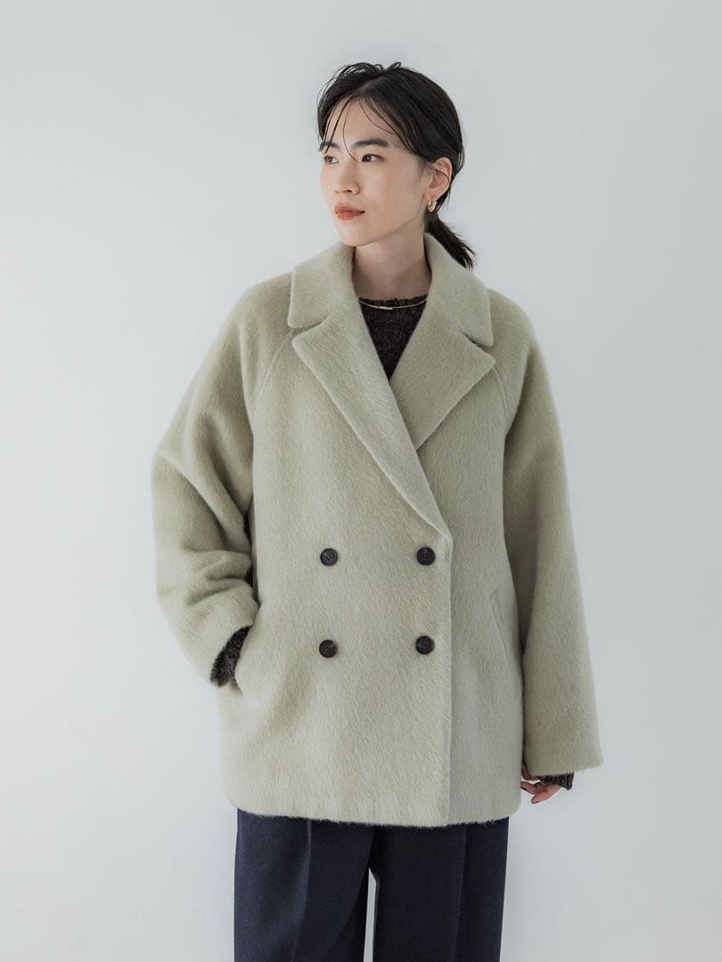 さ*す様 crewre / マイルドシャギーウールPコート(サイズ2)