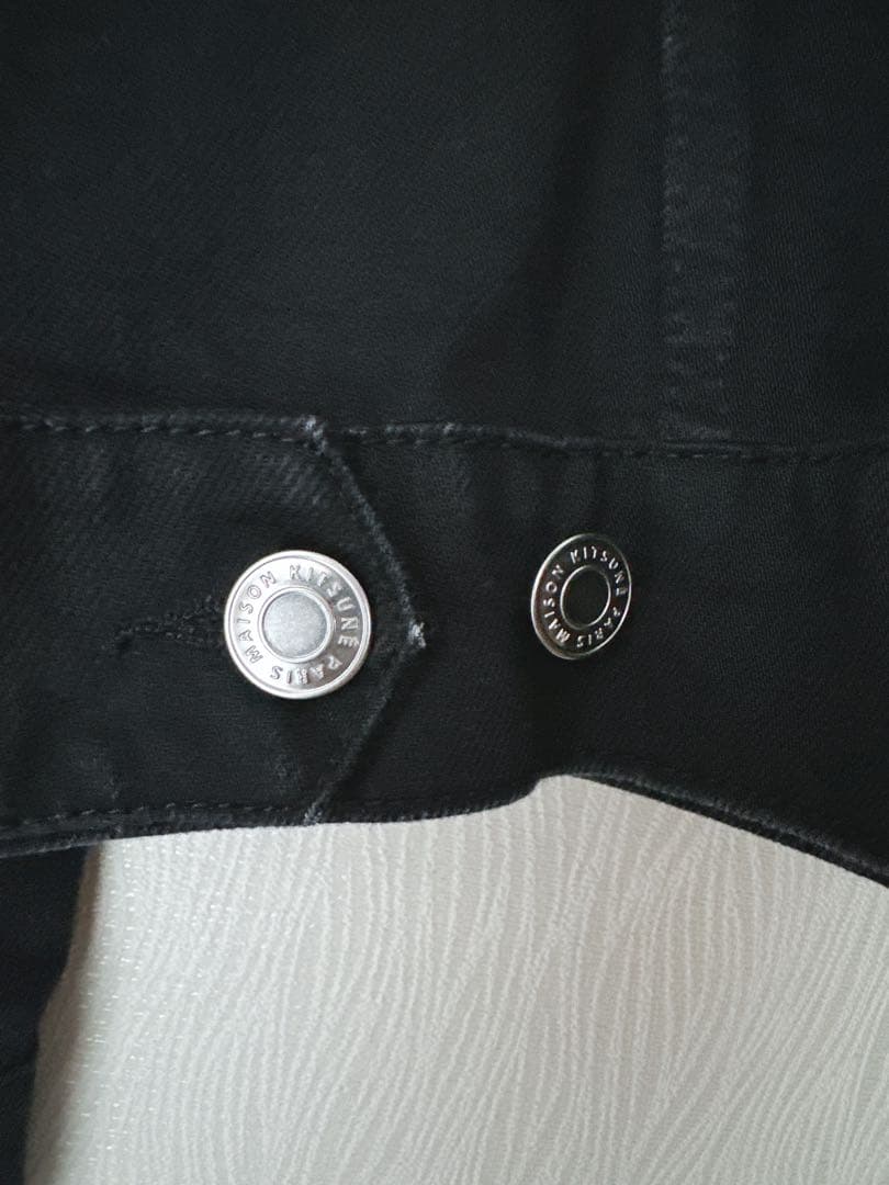 【新品】MAISON KITSUNE メゾンキツネ　ブラック デニム Gジャン
